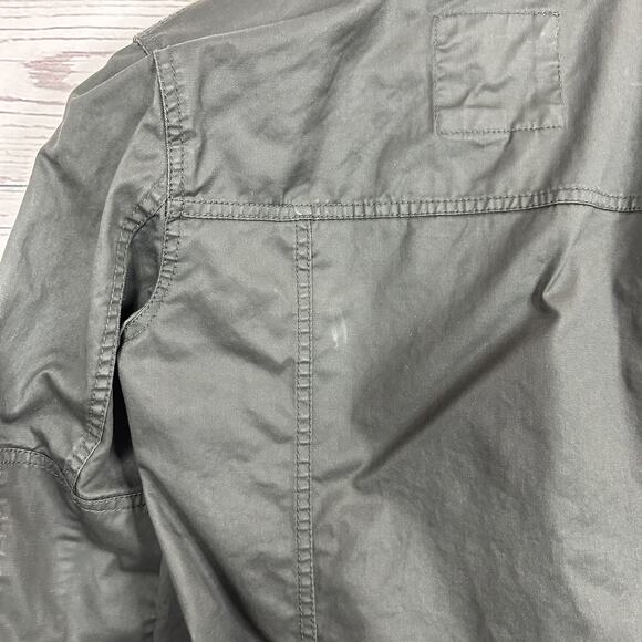 J Crew Jacket Womens Small Black Washed Waxed Utility Pockets Military - Picture 6 of 13